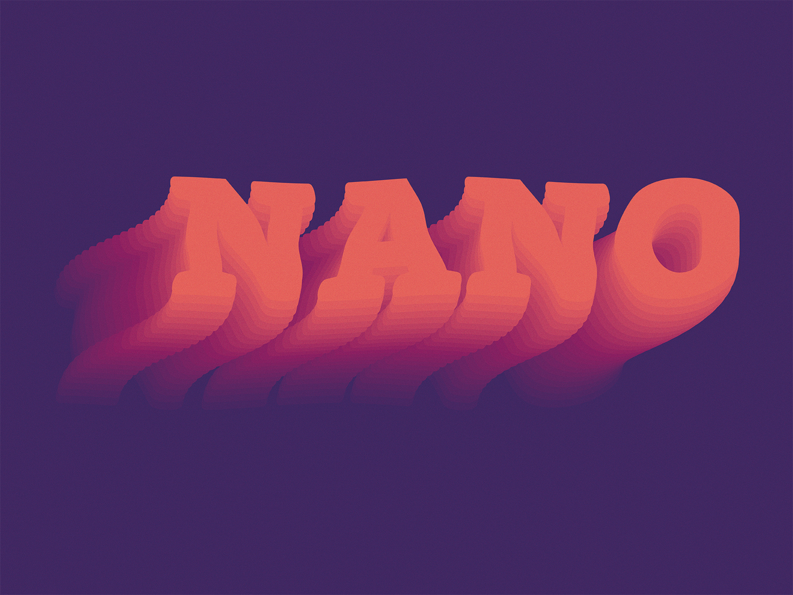 3d Typography By Doriano On Dribbble