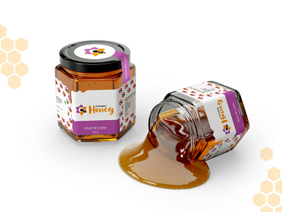 PIONEER HONEY : Packaging brand identity branding branding design fun honey honeybee honeycomb label design logo concept logo design logo inspiration package