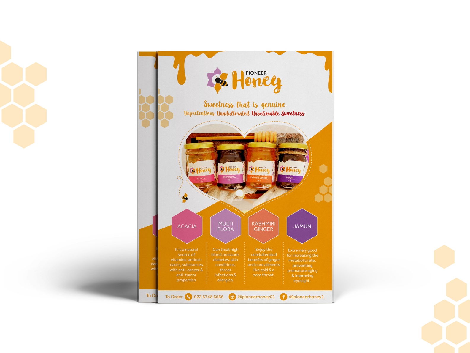 PIONEER HONEY : Flyer Design by Karuna on Dribbble