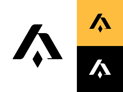 Personal logo "AB" branding design icon illustrator logo
