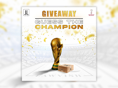 Worldcup GiveAway Design branding desig1n design graphic design poster social media poster