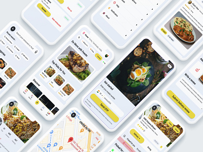 Food Ordering App app design figma food food ordering app minimal ui ux
