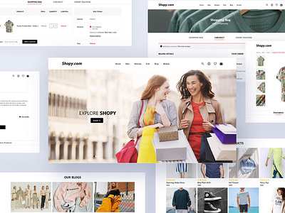 Shopping Website adobe xd design minimal shopping website ui ux website