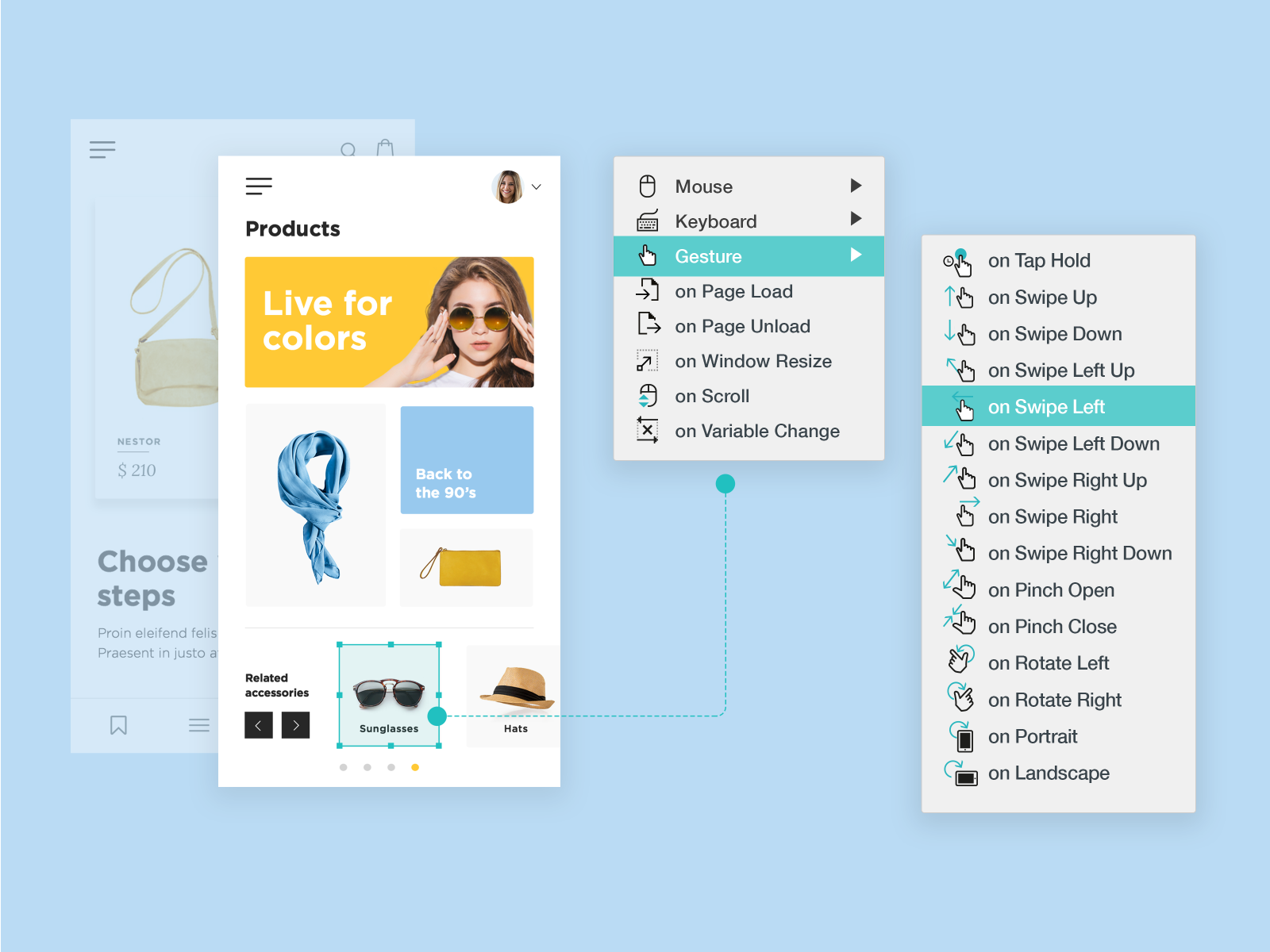 justinmind group chatting add users in prototype