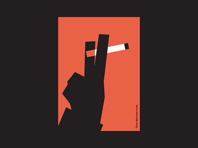 The Modervist - Cigarette 1950s 1960s design illustration mid-century mid-century modern minimal poster poster series vector