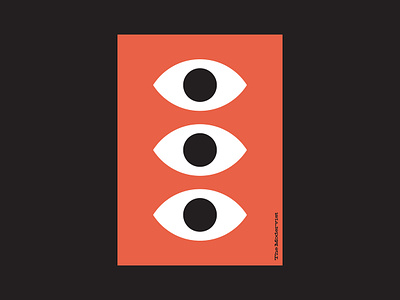 Eyes - The Modervist 1950s branding design illustration mid century mid century modern minimal minimalposter poster poster a day poster series vector