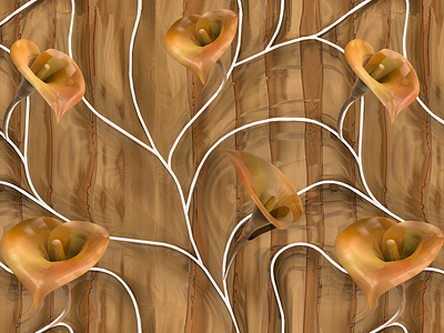 Wood Petal 3d models design illustration image manipulation