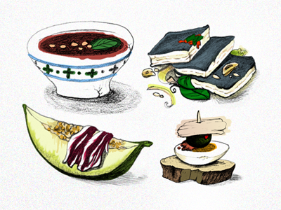 Summer Products food illustration