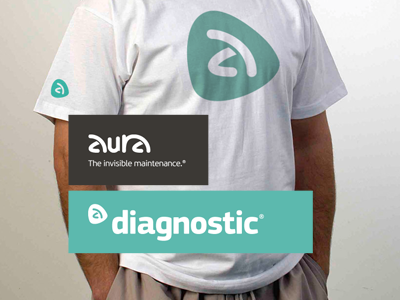 Aura: typeface and logo design brand identity logo typeface