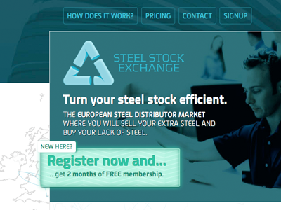 Steel Stock Exchange: header ui