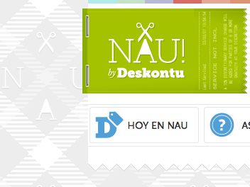 Nau logo and background pattern