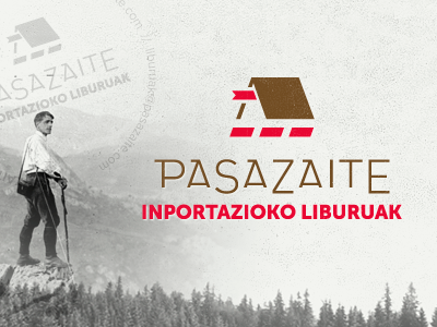 Pasazaite Books: logo brand identity logo typeface