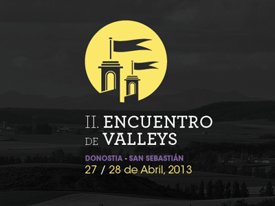 II. Encuentro de Valleys brand identity logotype