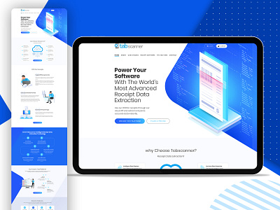 tab scanner design landing design landing page design landingpage software company software design ui