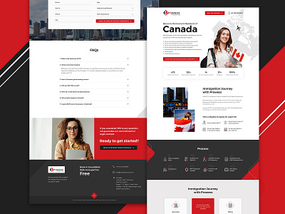 Prowesspursuit banner banner ad branding canada citizenship design google ads google design landing design landing page design landingpage logo ui