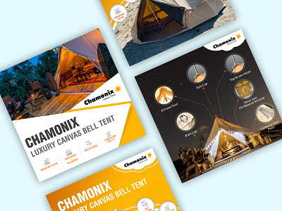 Chamonix Canvas Tents banner design google banner google design landingpage ui