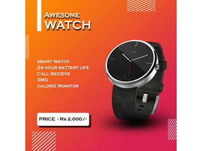 Ad design - smart watch