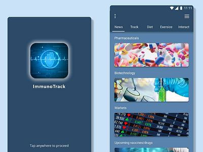 Immunity tracking app concept!!