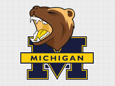 University of Michigan Mascot by Patricia Goh - Dribbble