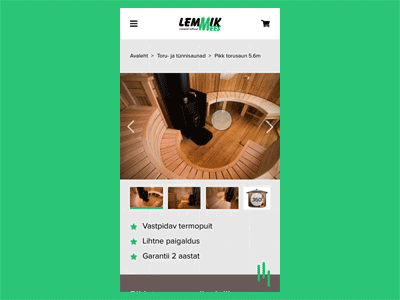Lemmik Mees Mobile animation gallery gif green interaction mobile sauna share