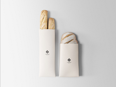 Boulangerie Bready branding bread logo modern packaging pain
