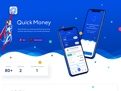 Mobile app for instant money transfers | UI/UX app branding design ui ux