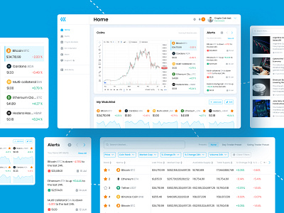 Crypto Coin - Cryptocurrency Tracking Platform bitcoin blockchain crypto crypto wallet cryptocurrency ethereum ui ux web