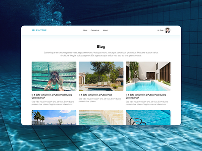 Splashtemp is a public pool finder in North America ui ux web