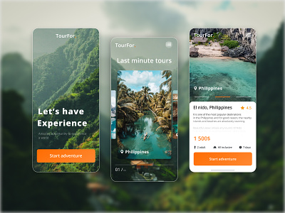 Tour For: Travel Website Design app booking tour tourism tourist travel agency travel app trip trip planner ui ux
