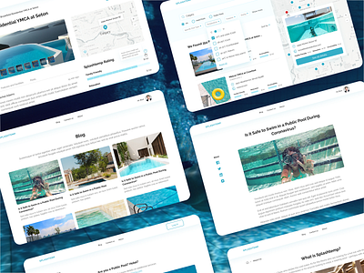 Splashtemp is a public pool finder in North America ui ux web