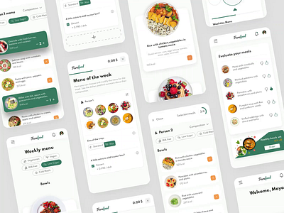 FareFood - App animation for Food Delivery app concept design courier delivery delivery app delivery service food food delivery foodie order restaurant ui ux