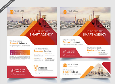 Business Flyer Design Template agency banner brochure business design flyer logo post real estate shutterstock template vector web