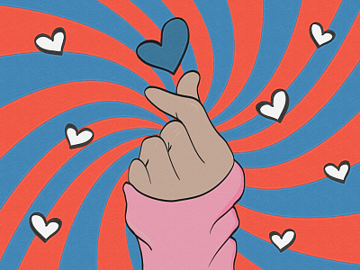 Crazy In Love adobe colour colour palette design filter heart hearts illustration illustrator inspire minimal retro retro design simple vector vector art vector illustration vintage wacom