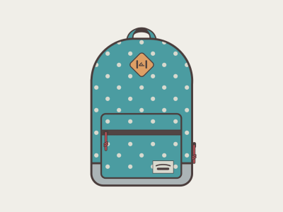 Quicksilver Bag animation backpack design flat gif hipster icon loop quicksilver