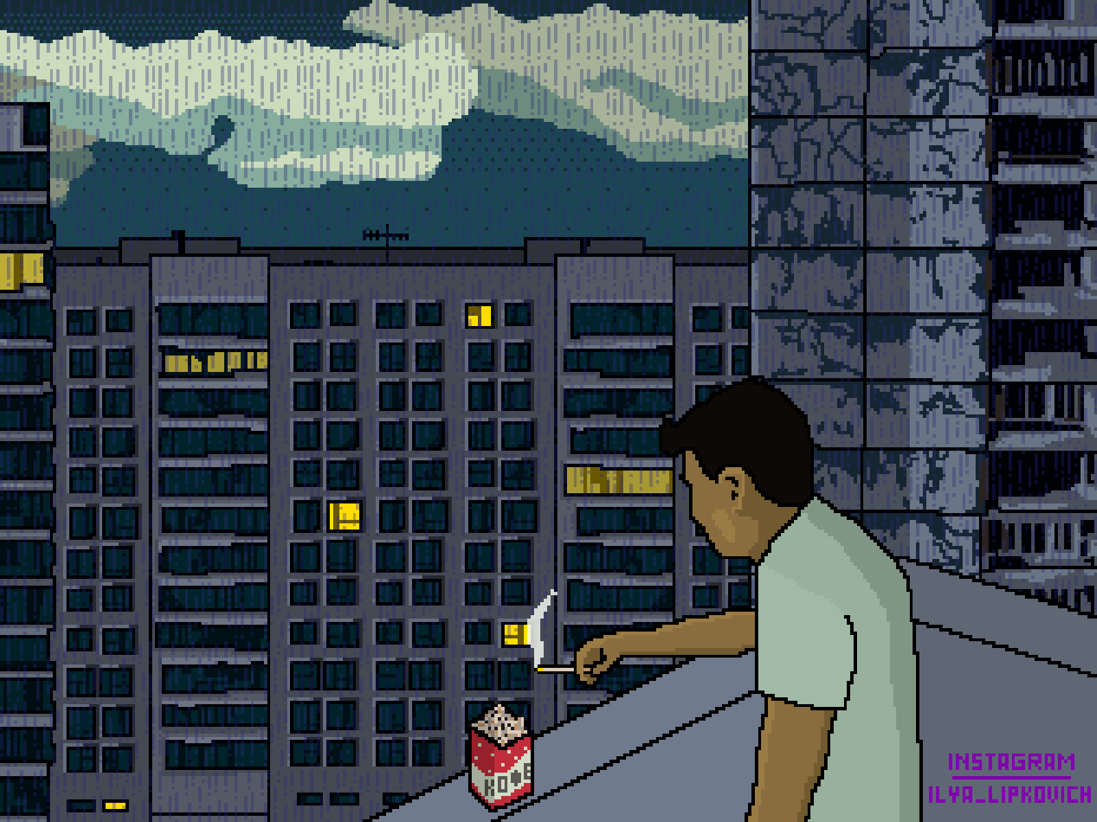 Depressed Pixel Art Gif