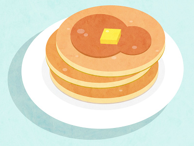 Pancakes art design flat icon illustration illustrator logo minimal