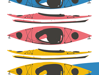 Wick Kayak Branding branding design illustration logo typography