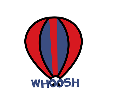 2 of 50 Daily Logo Challenge Hot Air Ballon Whoosh branding dailylogochallenge design graphic hotairballoon illustration logo typography whoosh