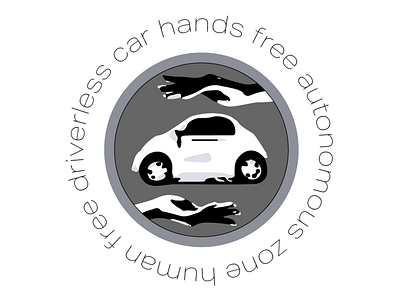 5 of 50 Daily Logo Challenge Driverless Car branding car dailylogochallenge design driverless car graphic hands handsfree illustration logo typography