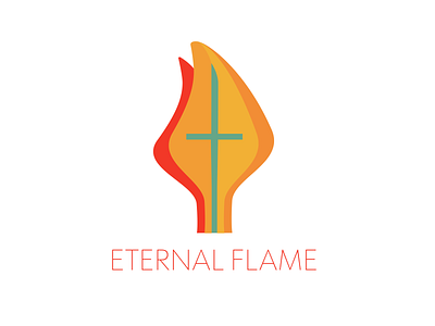 10 of 50 Daily Logo Challenge Flame Logo branding dailylogo dailylogochallenge design eternal faith flame flame logo hope illustration logo typography