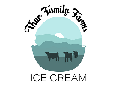27 of 50 Daily Logo Challenge Ice Cream branding cow dailylogo dailylogochallenge design dlc family farm graphic icecream illustration logo typography