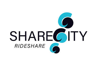 29 of 50 Daily Logo Challenge Rideshare branding dailylogo dailylogochallenge design dlc graphic illustration logo rideshare share city typography