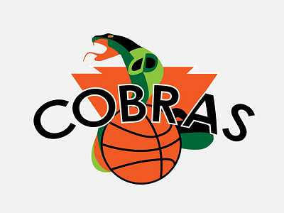 31 of 50 50 Daily Logo Challenge Sport Team basketball basketball logo branding cobras dailylogo dailylogochallenge design dlc graphic illustration logo typography