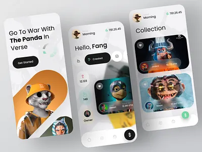 NFTs App ape app app design art binance bitcoin blockchain coin crypto cryptocurrency eth fintech futuredesign marketplace minimal mockup nft product token web3.0