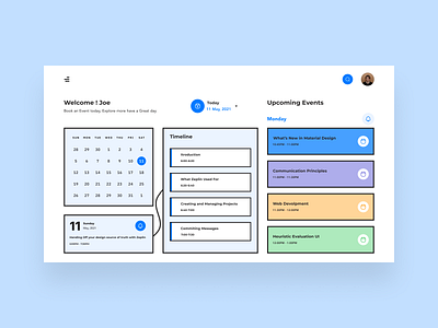 Event Scheduler app dailyui design figma interaction design product product design ui ux web