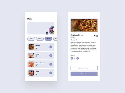 Food/Drink Menu app dailyui design figma interaction design product product design ui ux web