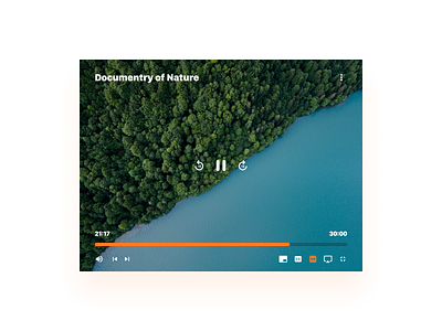 Video Player dailyui design figma illustration interaction design ux web