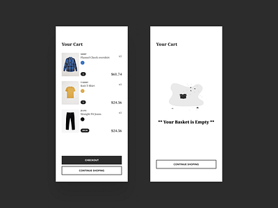 Shopping Cart dailyui design illustration interaction design ui ux web