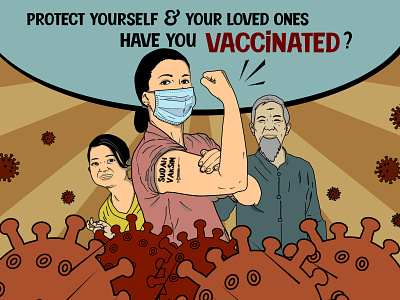 Have You Vaccinated? campaign design illustration vector