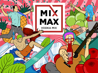 MixMax artwork branding design illus illustration illustration art